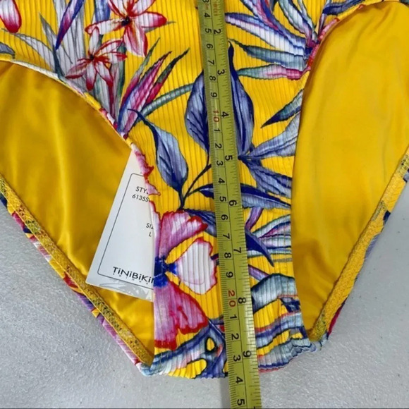 TiniBikini 2 Piece yellow Floral Print Bikini - Picture 5 of 8
